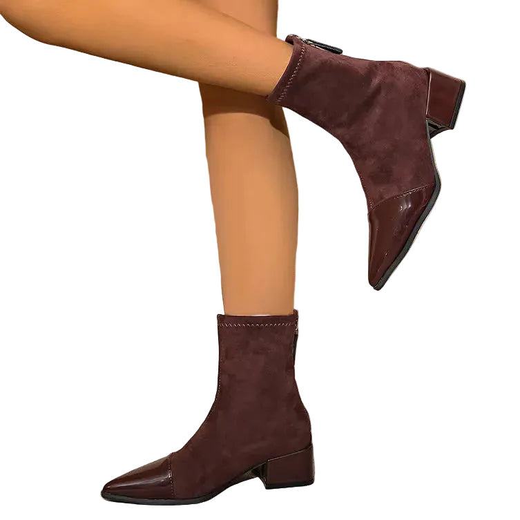AMARA Faux Suede Platform Boots