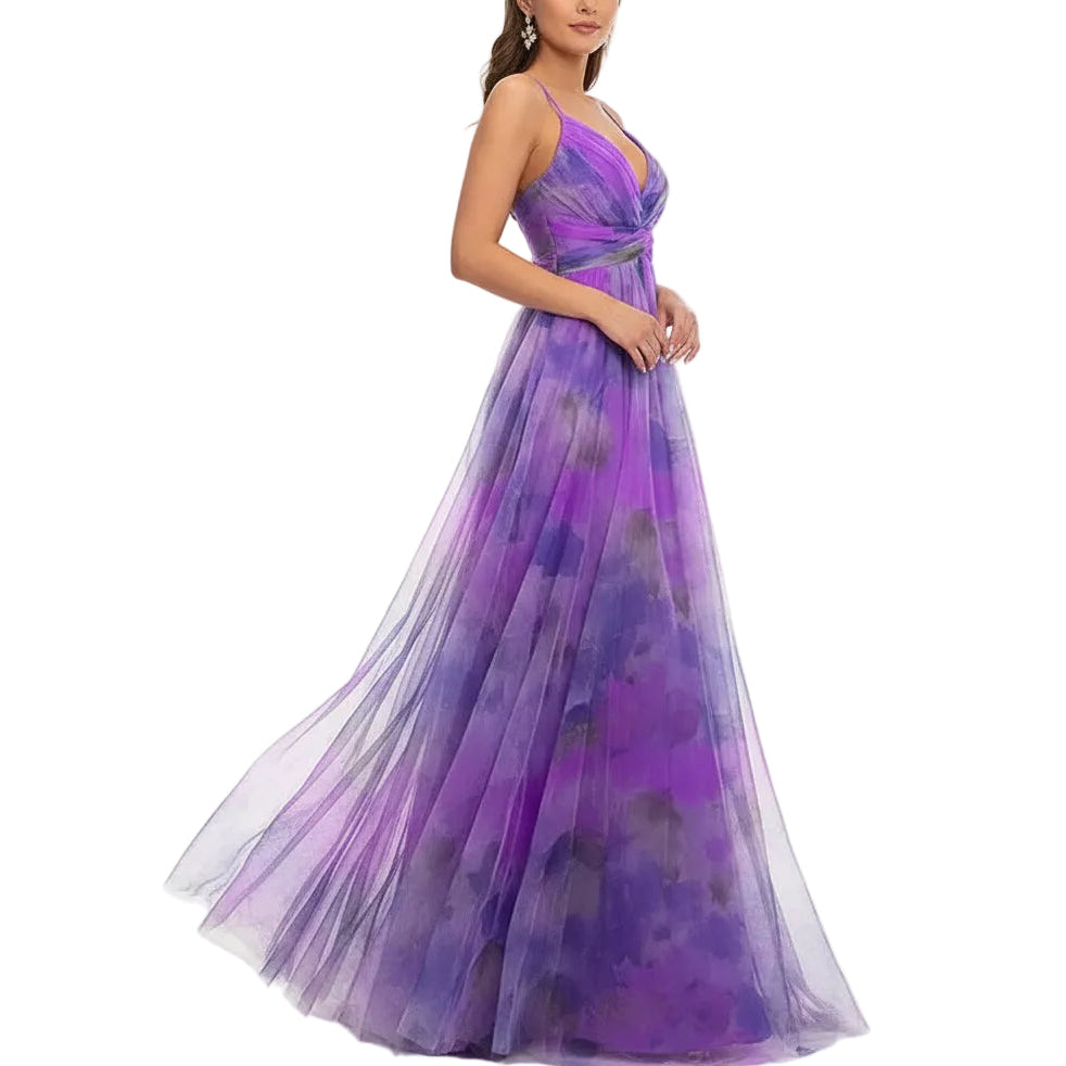 NORA Printed Sleeveless Maxi Dress