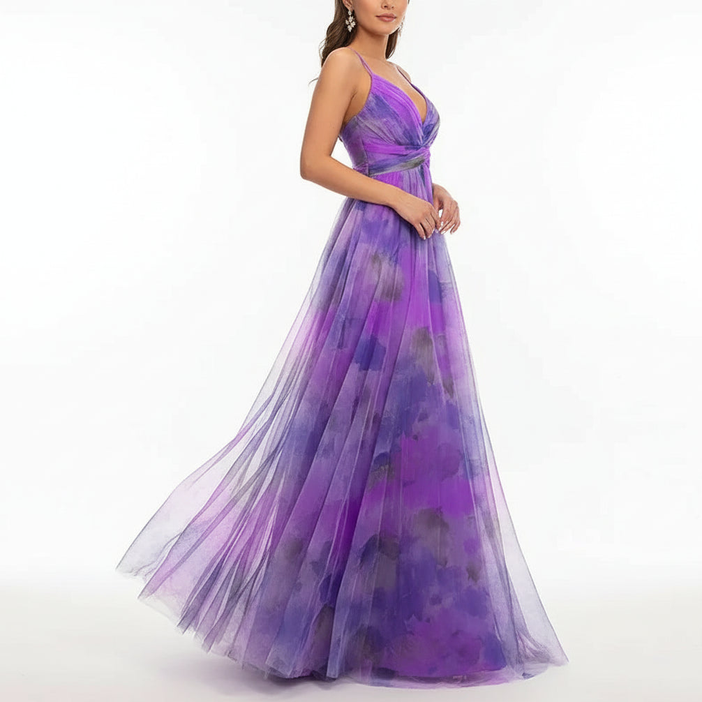 NORA Printed Sleeveless Maxi Dress