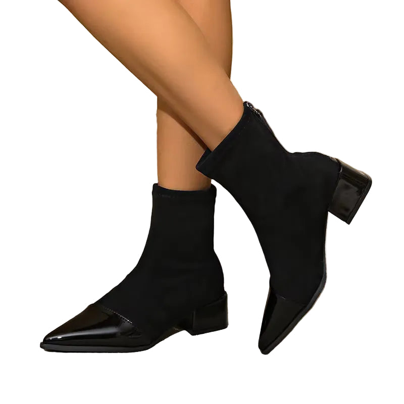 AMARA Faux Suede Platform Boots