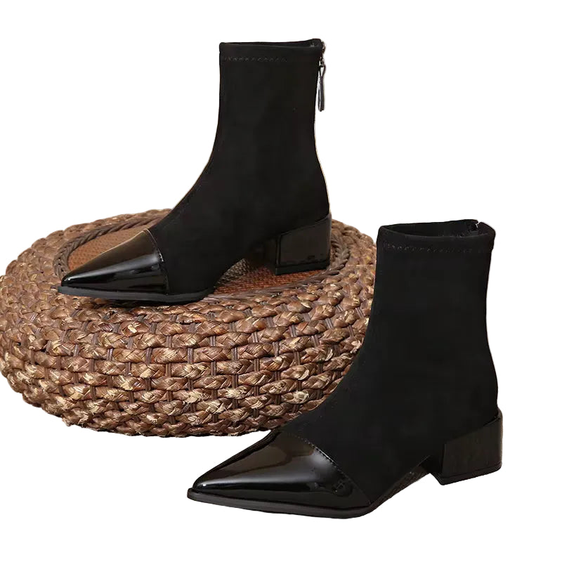 AMARA Faux Suede Platform Boots