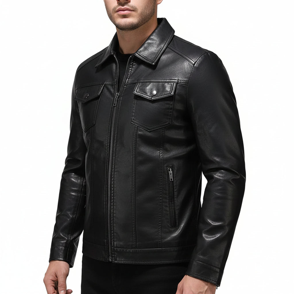 ROWAN Leather Moto Jacket