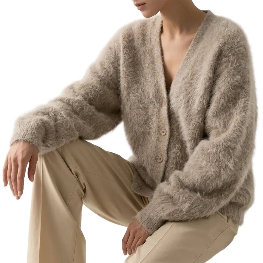ROSE V Neck Knit Cardigan