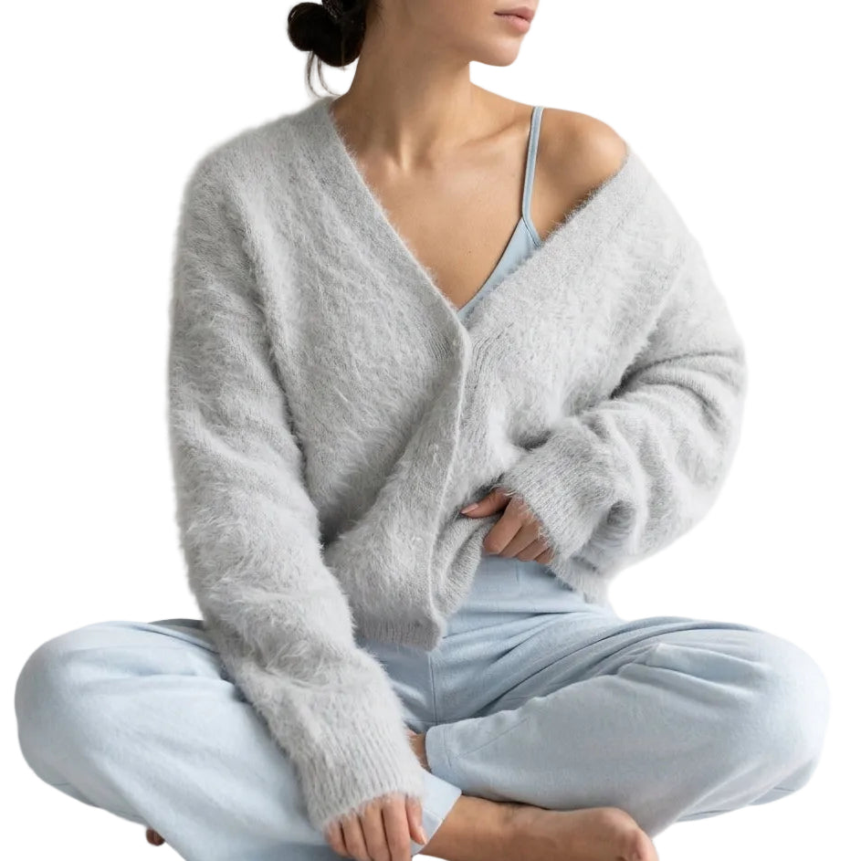 ROSE V Neck Knit Cardigan