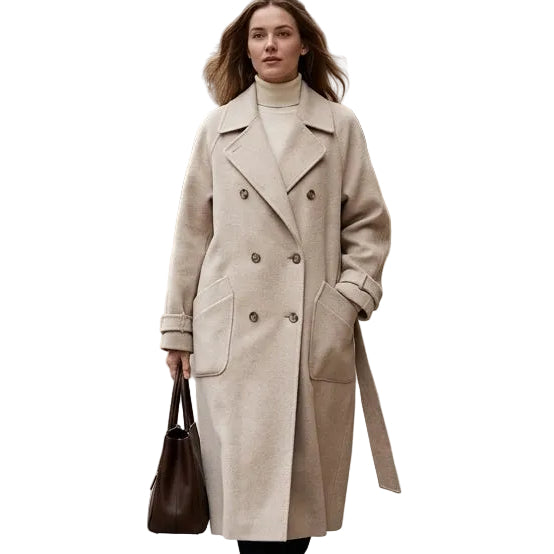 VERA Lace Up V Neck Coat