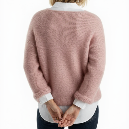 ARIA Heavy Knit O Neck Sweater