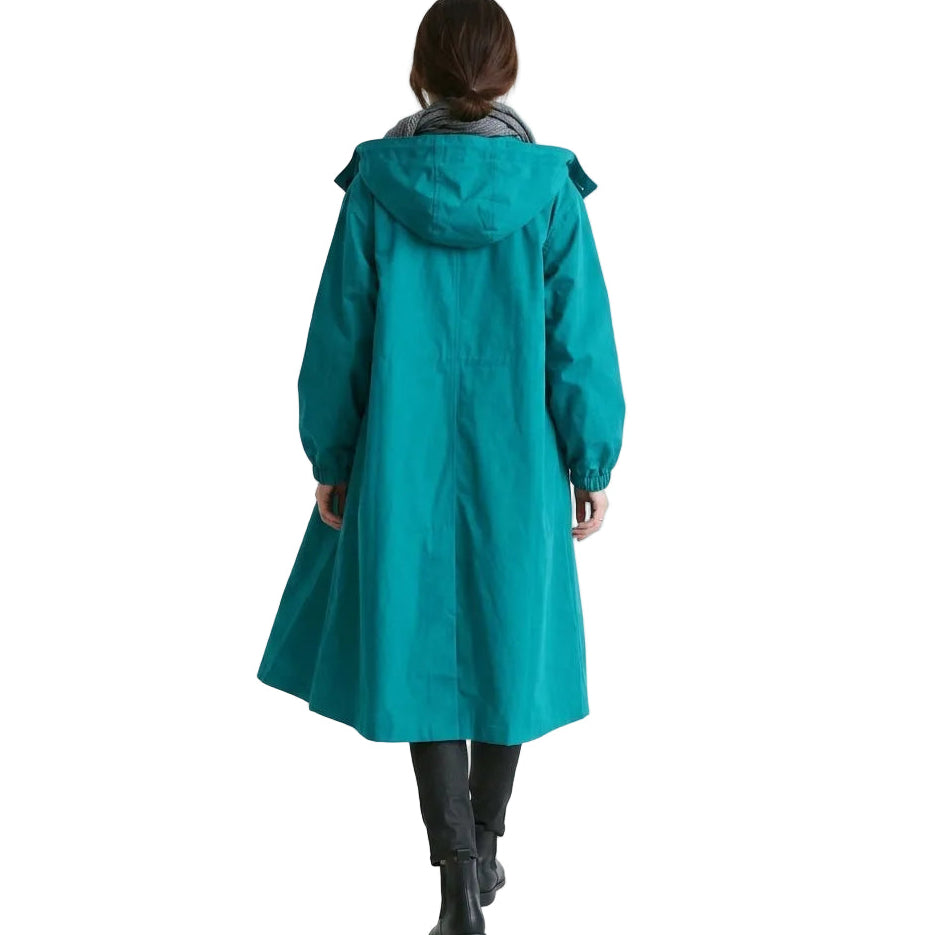 ATHENA Hooded Long Trench Coat