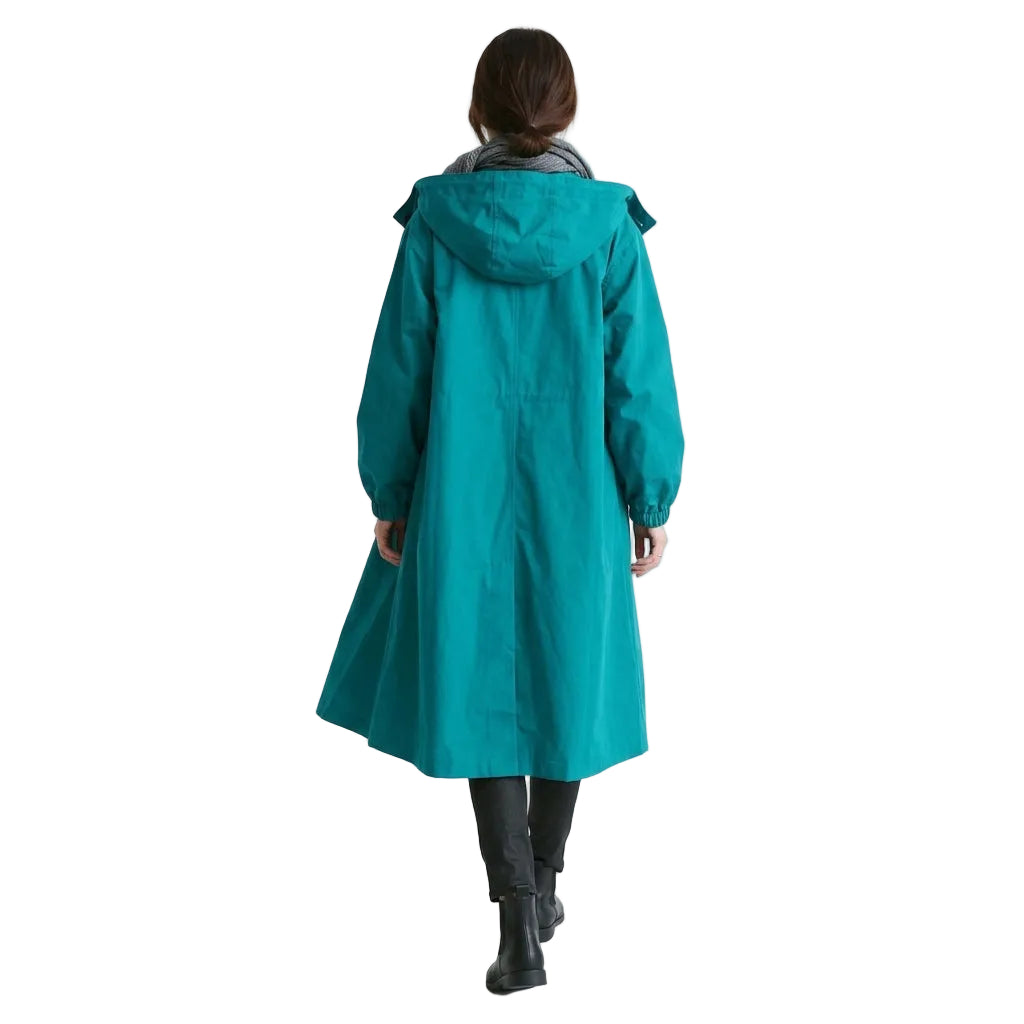 ATHENA Hooded Long Trench Coat