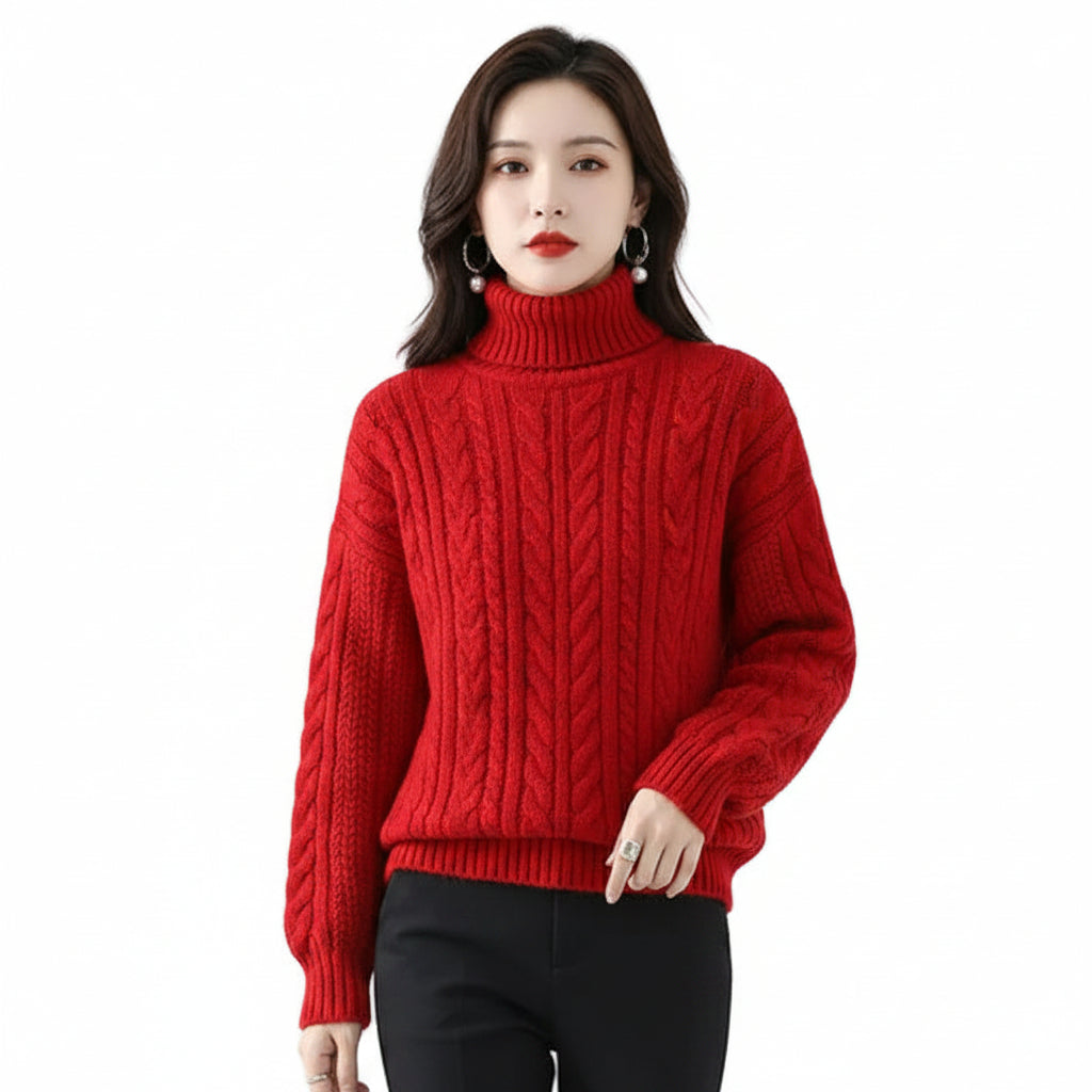 AUDREY Wool Turtleneck Sweater