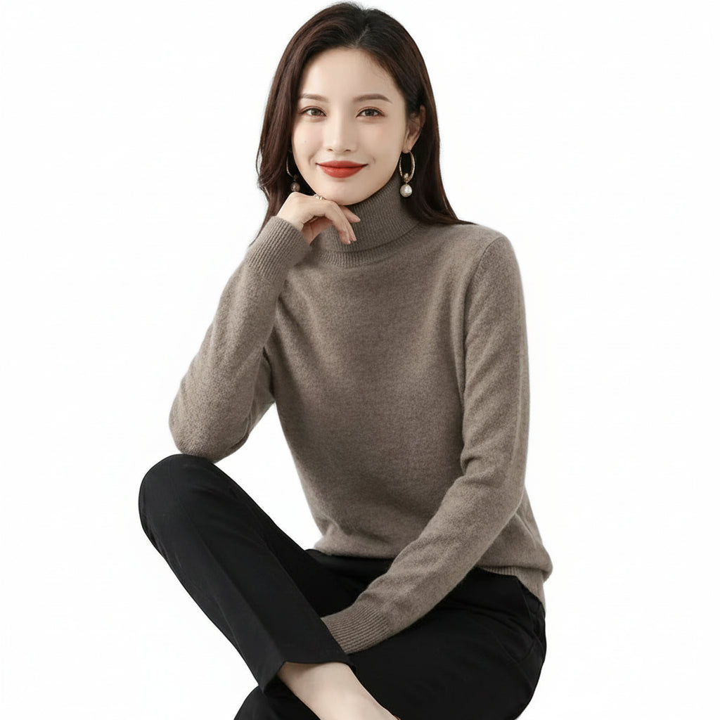 AUDREY Wool Turtleneck Sweater