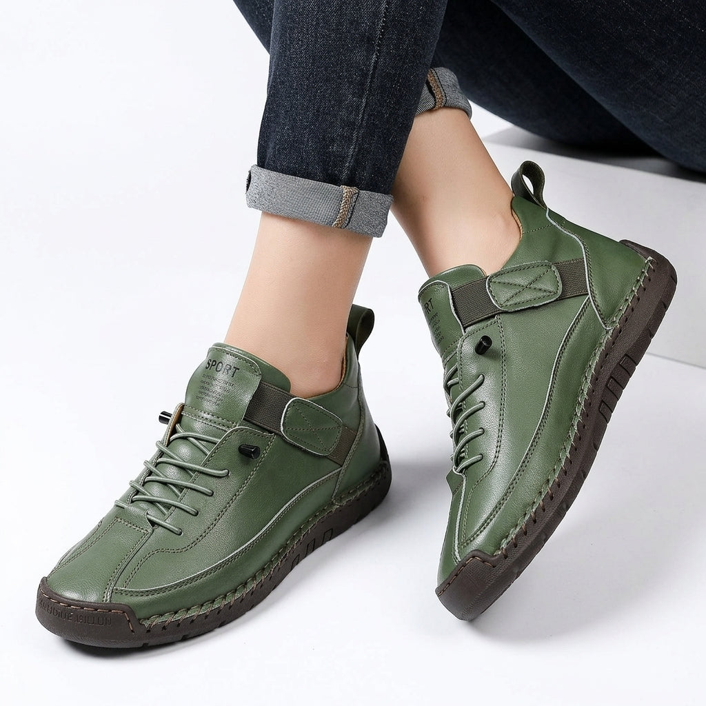 ALICIA Leather Lace Up Loafers