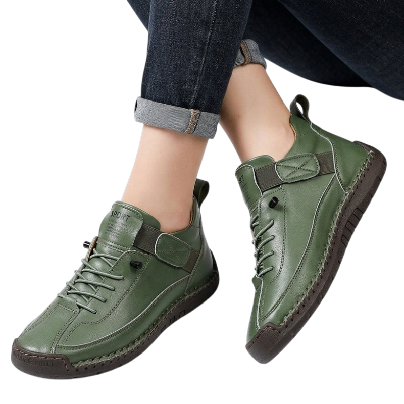 ALICIA Leather Lace Up Loafers