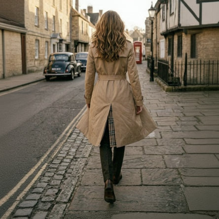 CLARISSA Long Slim Trench Coat