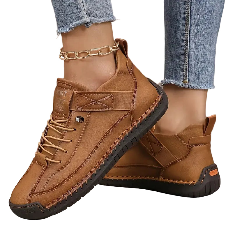 ALICIA Leather Lace Up Loafers