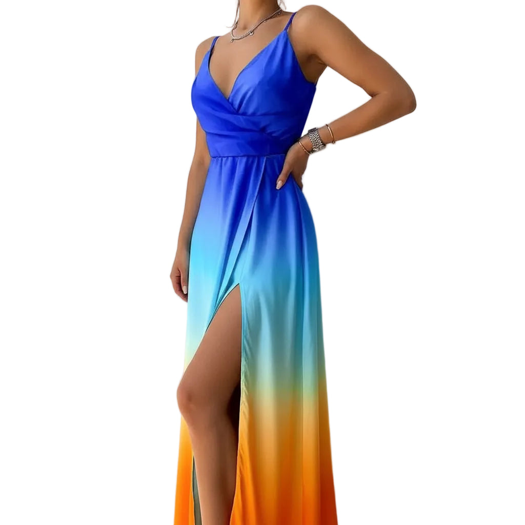 SAYA Slit Strap Maxi Dress