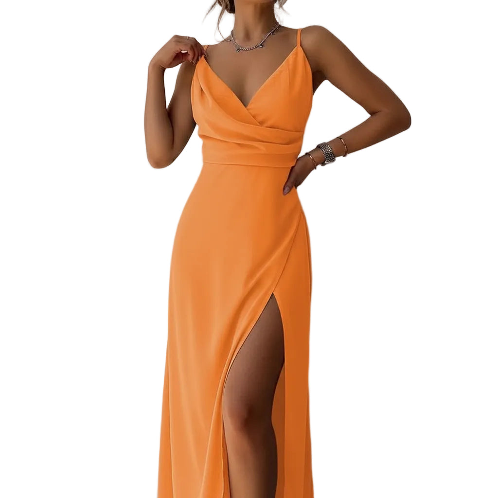 SAYA Slit Strap Maxi Dress