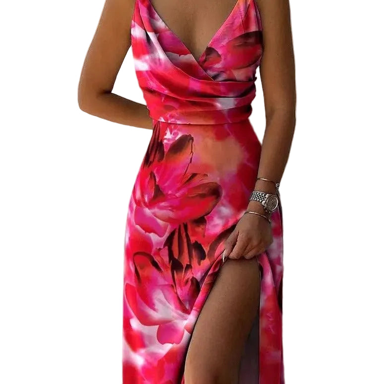 SAYA Slit Strap Maxi Dress