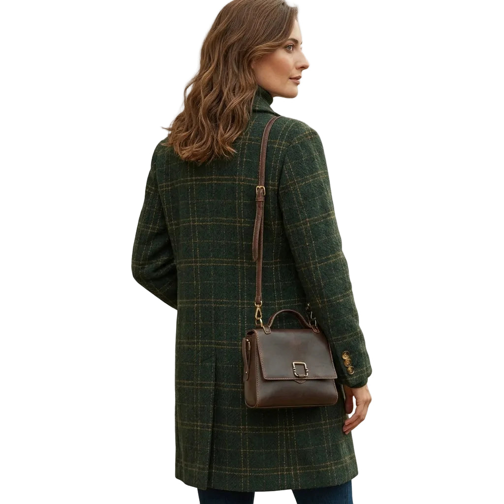 MINA Plaid Long Coat