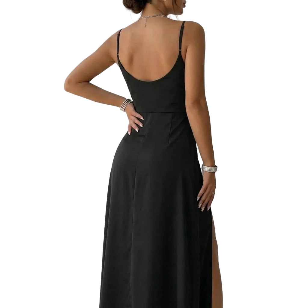 SAYA Slit Strap Maxi Dress