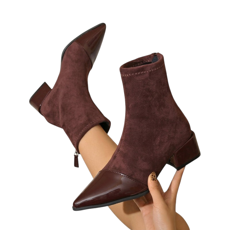 AMARA Faux Suede Platform Boots