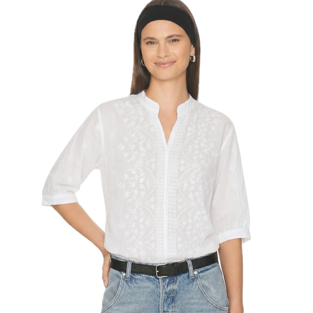 LOUISE Lace V Neck Blouse