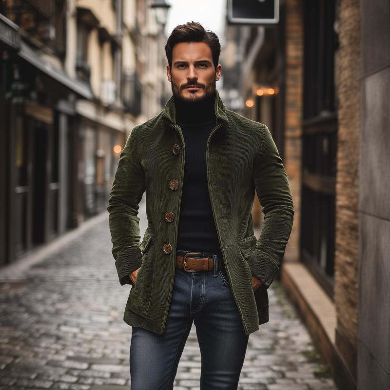 HARRIS Button Front Casual Jacket