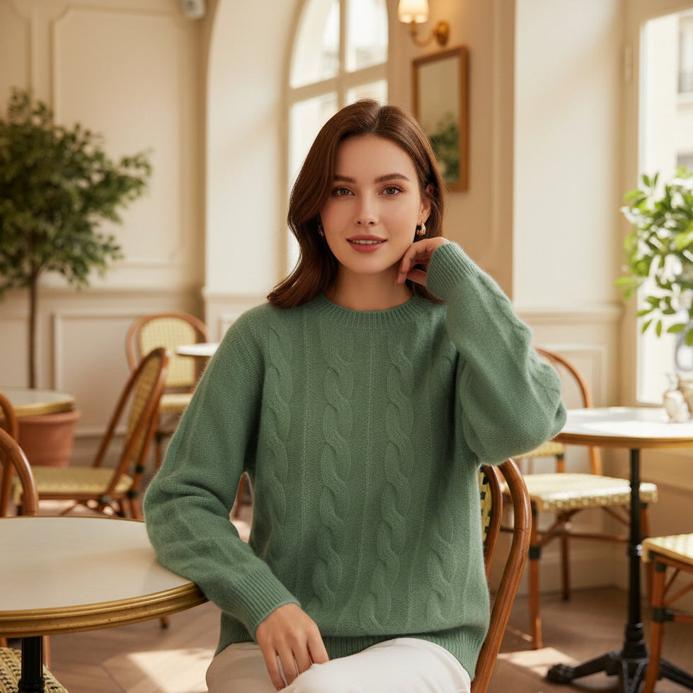 AMBER Mock Neck Knit Sweater