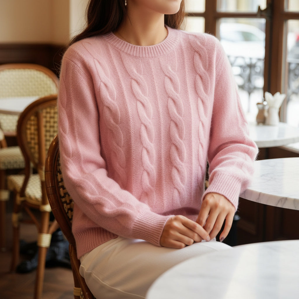AMBER Mock Neck Knit Sweater