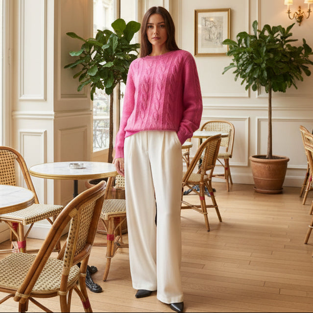 AMBER Mock Neck Knit Sweater