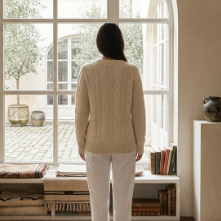 AMBER Mock Neck Knit Sweater